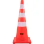 Safety Cones, 6 x 36\" Traffic Cones, PVC Orange Construction Cones, Reflective Collars Traffic Cones with Weighted Base Used fo