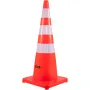 Safety Cones, 6 x 36\" Traffic Cones, PVC Orange Construction Cones, Reflective Collars Traffic Cones with Weighted Base Used fo