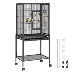 54 tommer stående stor fuglebur Carbon Steel Flight Bird Cage Rolling
