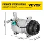 AC-kompressor 78363 Front Air Conditioning Compressor