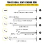 Rods Dent Removal Kit, 13 pcs Paintless Dent Repair Tool, 5 pcs