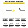 Rods Dent Removal Kit, 13 pcs Paintless Dent Repair Tool, 5 pcs