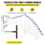 Rods Dent Removal Kit, 21 Pcs Paintless Dent Repair Rods, Stainless Steel Dent Rods, Whale Tail Dent Repair Tools, Professional 