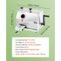 Kommerciel sukkerrør Juicer Machine 110 Lbs/H Output 3 Roller