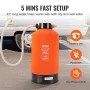 RV Water Softener, 16,000 Grain Portable Water Softener, with 3/4" Brass Fittings and 42" Hose, Soften Hard Water Filter System 