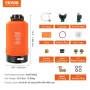 RV Water Softener, 16,000 Grain Portable Water Softener, with 3/4" Brass Fittings and 42" Hose, Soften Hard Water Filter System 
