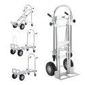 Aluminum Hand Truck, 4 in 1, 1000 lbs Load Capacity, Heavy Duty Industrial Convertible Folding Hand Truck and Dolly, Utility