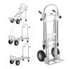 Aluminum Hand Truck, 4 in 1, 1000 lbs Load Capacity, Heavy Duty Industrial Convertible Folding Hand Truck and Dolly, Utility