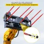 Hay Spear 49" Bale Spear 4500 lbs Capacity, Bale Spike Quick Attach Square Hay Bale Spears 1 3/4" wide, Red Coated Bale Forks, B