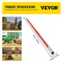 Hay Spear 49 "Bale Spear 4500 lbs Kapacitet, Bale Spike Quick