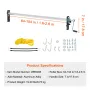 Hand Crank Tarp Roller Kit, 64 "til 104" bred