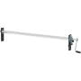 Hand Crank Tarp Roller Kit, 64" to 104" Wide, Aluminum Alloy, Manual Cab Level Dump Truck Tarp Roller with 7" Sponge-Wrapped Han