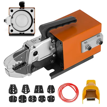 Pneumatic Crimping Tool Am-10, Air Powered Wire Terminal Crimping Machine Crimping Up To 16mm2, Pneumatic Crimper Plier Machine 
