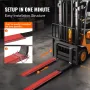 Palle Fork Extensions, 72 "Længde 4.5" Bredde, kraftig