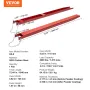 Pallet Fork Extensions, 1840 mm Length 115 mm Width, Heavy Duty Carbon Steel Fork Extensions for Forklifts, 1 Pair Forklift Exte