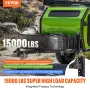 Adjustable Trailer Coupler and 5-Position Channel Bracket Kit, 2-5/16" Hitch Ball, 15000 lbs Capacity, Heavy Duty Cast Channel-M
