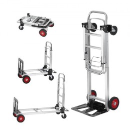 Aluminum Hand Truck, 2 in 1, 400 lbs Load Capacity, Heavy Duty Industrial Convertible Folding Hand Truck and Dolly, Utility