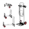 Aluminum Hand Truck, 2 in 1, 400 lbs Load Capacity, Heavy Duty Industrial Convertible Folding Hand Truck and Dolly, Utility