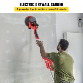 Drywall Sander 750W Electric Drywall Sander Foldable Sheetrock Sander with Telescope Handle Electric Sander Variable Speed