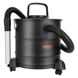 Ash Vacuum Cleaner, 20 L with 1200W Powerful Suction, Ash Vac Collector with 1.2 M Flexible Hose & Wheels, for Fireplaces,