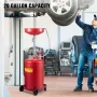 Affaldsolie drænetank 20 gallon bærbar olieafløbsluft Betjent