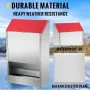 Galvanized Poultry Feeder Chicken Feeder No Waste 22.6 kg Metal Feeder