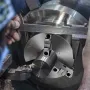 3-Jaw Lathe Chuck, 10'', Self-Centering Lathe Chuck, 0.24-9.84 in/6-250 mm Clamping Range with T-key Fixing Screws Hexagon Wrenc