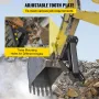 18 "Backgroe tommelfinger, 1/2" tænder tykkelse tunge