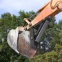 18\" Backhoe Thumb, 1/2\"" Teeth Thickness Heavy Duty Excavator Thumb, Black Steel Weld On Thumb Attachments with 12mm Bolt-On D