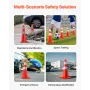 Sikkerhedskegler, 28 in/73 cm højde, 12 stk PVC orange