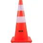 Safety Cones, 28 in/73 cm Height, 12 PCS PVC Orange Traffic Cone with 2 Reflective Collars and Weighted Base, Used for Traffic C