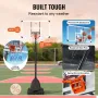 Basketball Hoop, 7,6-10 ft Justerbart Højde bærbart bagplade