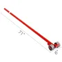 3T Prylever Bar 6600 lbs Capacity Steel Pry Lever Bar Heavy Duty with Wheels Prylever with 6FT Length Handle