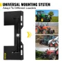 Universal Skid Steer Mount Plate 1/4" Thick Skid Steer Plate Attachment 3000LBS Weight Capacity Quick Attach Mount Plate Steel A