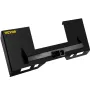 Universal Skid Steer Mount Plate 1/4" Thick Skid Steer Plate Attachment 3000LBS Weight Capacity Quick Attach Mount Plate Steel A