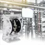 Air-Operated Double Diaphragm Pump, Inlet & Outlet, Polypropylene Body, 9.46 L/min, PTFE Diaphragm Pneumatic Transfer Pump for P