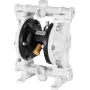 Air-Operated Double Diaphragm Pump, Inlet & Outlet, Polypropylene Body, 9.46 L/min, PTFE Diaphragm Pneumatic Transfer Pump for P
