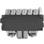 Hydraulisk retningsstyringsventil, 6 spole hydraulisk