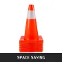 12Pack 18 "Trafikkegler, Safety Road Parkeringskegler PVC