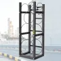 Refrigerant Tank Rack with 2x30lb and Other 3 Saving Space Cylinder Tank Rack 35x13x14-inch Refrigerant Cylinder Rack Gas Cylind