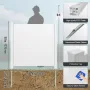 Outdoor Privacy Screens, 50" W x 50" H Air Conditioner Fence, Pool Equipment Enclosure, Horizontal Vinyl Privacy Fence, Perfect 