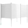 Outdoor Privacy Screens, 50" W x 50" H Air Conditioner Fence, Pool Equipment Enclosure, Horizontal Vinyl Privacy Fence, Perfect 