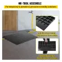 Rubber Threshold Ramp, 3" Rise Threshold Ramp Doorway, 3 Channels Cord Cover Rubber Solid Threshold Ramp, Rubber Angled Entry Ra
