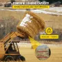 Pair Hay Spear 39" Bale Spear 3000 lbs Capacity, Bale Spike Quick Attach Square Hay Bale Spears 1 3/4", Red Coated Bale Forks, B