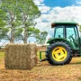 Pair Hay Spear 39" Bale Spear 3000 lbs Capacity, Bale Spike Quick Attach Square Hay Bale Spears 1 3/4", Red Coated Bale Forks, B