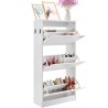 Shoe Cabinet with 3 Flip Drawers Shoe Storage Cabinet for Entryway