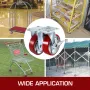 4 Pack 15.24 x 5.08 cm Caster Wheels 2 Rigid and 2 Swivel Casters with Side Brake Polyurethane Iron Core Plate 453.59 kg Capacit