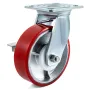 4 Pack 6 x 2 tommer Caster Wheels 2 Stive og 2 drejelige hjul