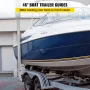 Boat Trailer Guide-ons, 46\", One Pair Aluminum Trailer Guide ons, Rust-Resistant Trailer Guides with Adjustable Width, Mounting
