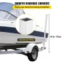 Boat Trailer Guide-ons, 46\", One Pair Aluminum Trailer Guide ons, Rust-Resistant Trailer Guides with Adjustable Width, Mounting